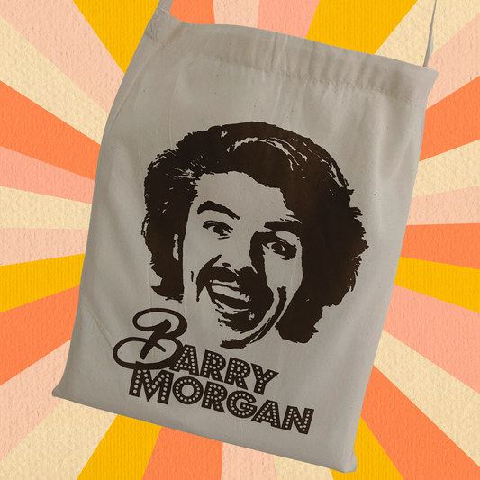 Barry's calico tote bag!